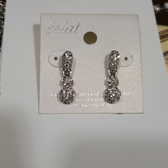 Swarovski Jewelry - Swarovski Crystal 1" Dangle Earrings
